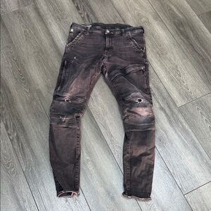 G-Star Men's Faded Black Skinny Jeans